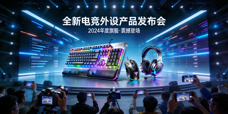 全新电竞外设产品发布会现场